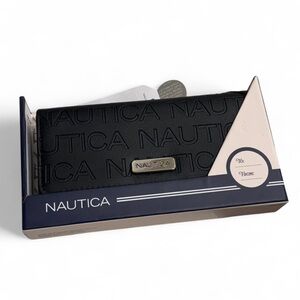 Nautica - NEW - Black Wallet with Anchor Design